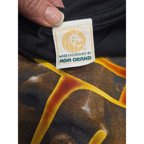 Mike Tyson He's Back Black T-Shirt MGM Grand August 1995 Fight Deadstock Boxing - Picture 4 of 8